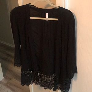 Cute black sheer cardigan